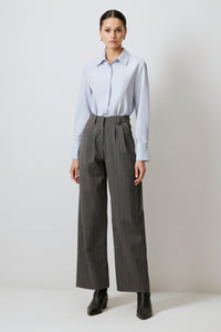 STRIPED WIDE LEG PANTS