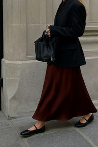 BASIC SATIN SKIRT