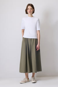 WOVEN SKIRT WITH ELASTICATED WAIST