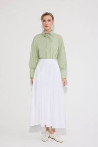 100% COTTON BINDING SHIRT COLLAR TUNIC