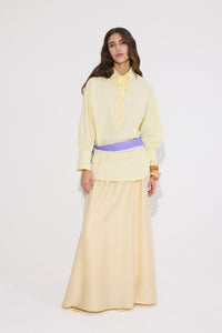 100% COTTON BINDING SHIRT COLLAR TUNIC