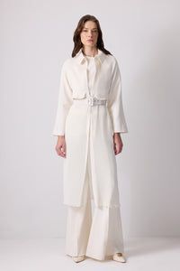 PLEATED CREPE JACKET