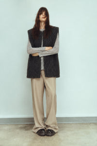 OVERSIZED TEXTURED VEST
