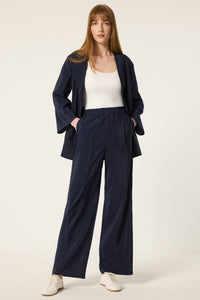 ELASTICATED WAIST CUPRA TROUSERS