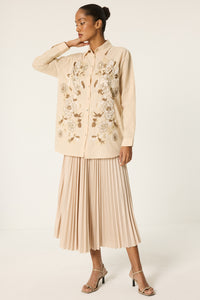 EMBROIDERED OVERSIZE SHIRT