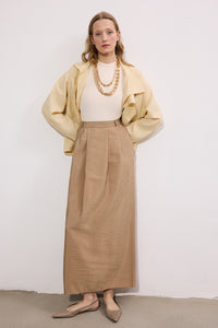 MAXI CUPRA SKIRT