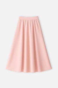 PLEATED SATIN SKIRT