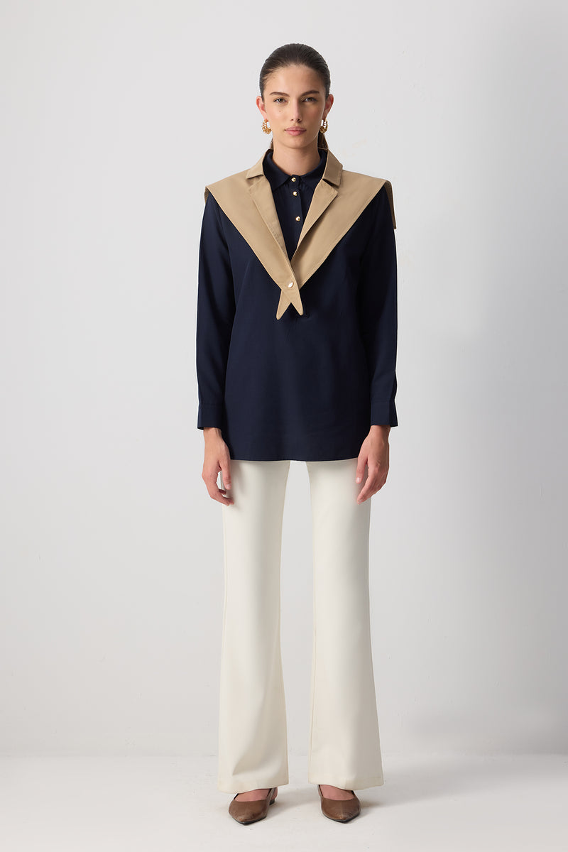 COLLARED TUNIC – Touché Europe