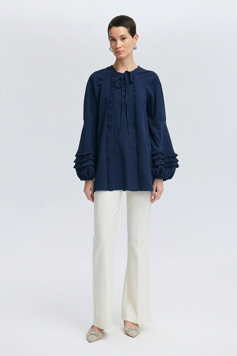 FRILL DETAILED TUNIC – Touché Europe
