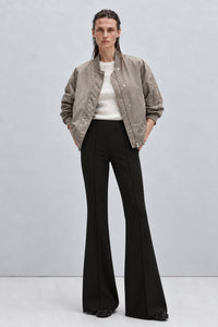 RIBBED CREPE TROUSERS