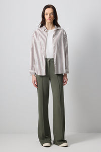 RIBBED STEEL KNIT TROUSERS