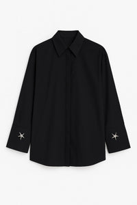 POPLIN SHIRT WITH WIDE CUFF
