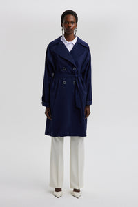 RELAXED CUPRO TRENCH COAT