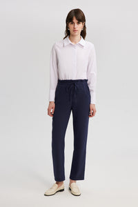 NATUREL LOOK TROUSERS WITH ELASTIC WAIST
