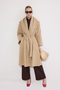 SHAWL COLLAR TRENCH COAT