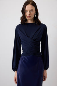 DRAPED BLOUSE