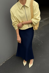 BASIC SATIN SKIRT