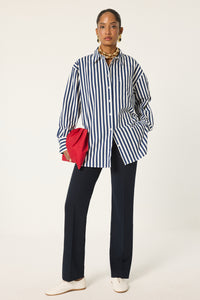 THICK STRIPED OVERSIZE SHIRT