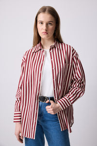 THICK STRIPED OVERSIZE SHIRT