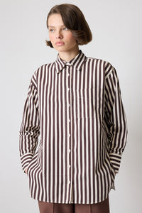 THICK STRIPED OVERSIZE SHIRT