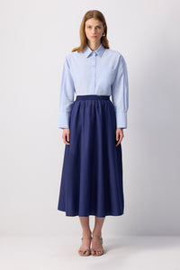 WOVEN SKIRT WITH ELASTICATED WAIST
