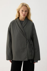 CROSS-OVER BUTTONED JACKET