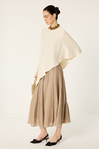 PLEAT DETAIL MIDI SKIRT