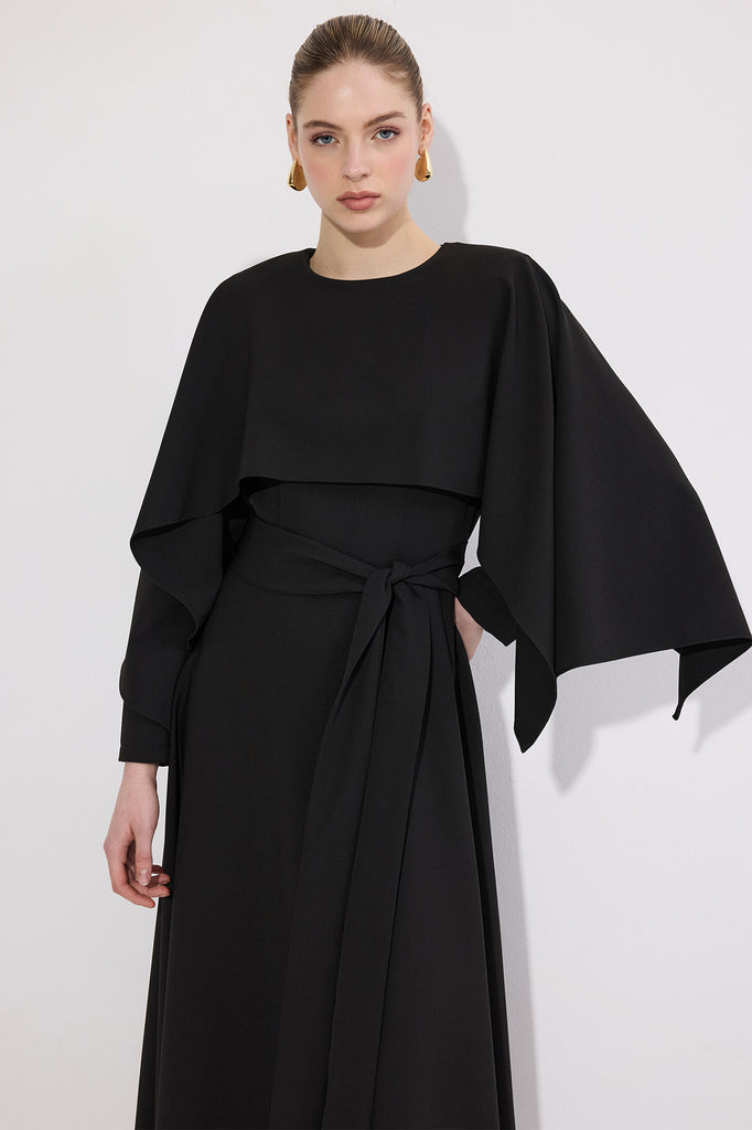 BAT SLEEVE CHIFFON DRESS Touch Europe BAT SLEEVE CHIFFON DRESS Touch Europe